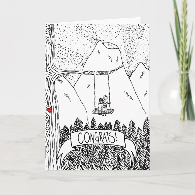 Zusammenschwingen und lieben - Karte (Vorderseite)