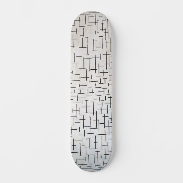Zusammensetzung 10, Pier und Ozean | Mondriaan | Skateboard (Vorderseite)