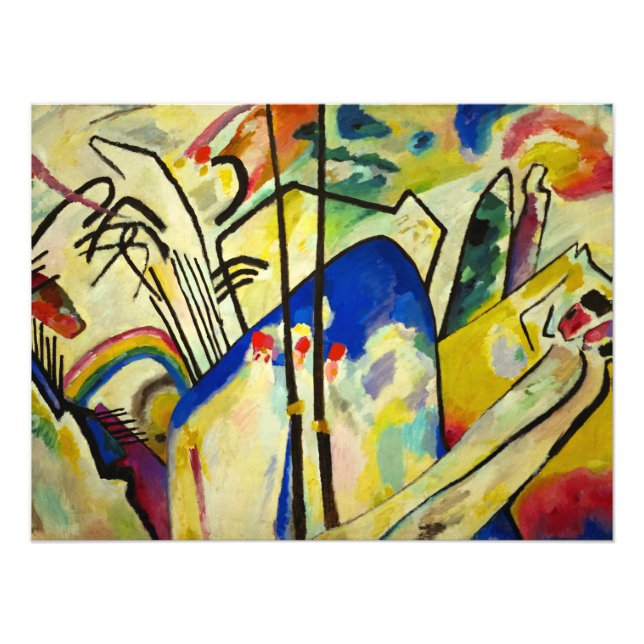 Zusammensetzung 4 von Wassily Kandinsky Fotodruck (Vorne)