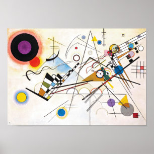 Zusammensetzung 8 Kandinsky Poster