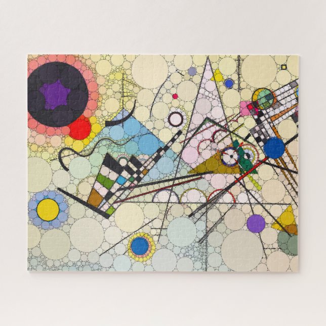 Zusammensetzung 8 von After Wassily Kandinsky Puzzle (Horizontal)