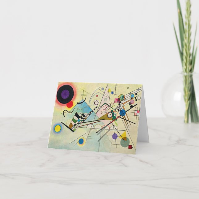 Zusammensetzung 8 von Wassily Kandinsky Dankeskarte (Vorderseite)