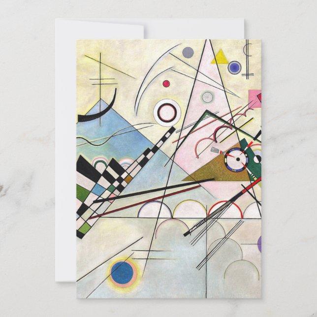 Zusammensetzung 8 Wassily Kandinsky Einladung (Vorderseite)