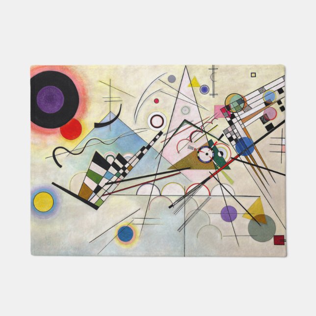Zusammensetzung 8 Wassily Kandinsky Fußmatte (Vorderseite)