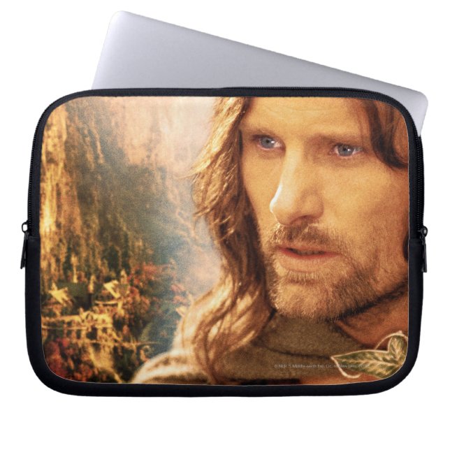 Zusammensetzung Aragorn und Rivendell Laptopschutzhülle (Vorderseite)