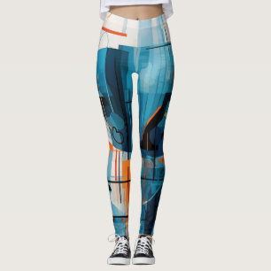 Zusammensetzung der abstrakten geometrischen Forme Leggings