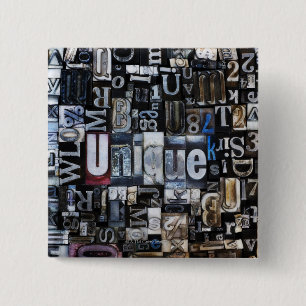 Zusammensetzung der Buchstabenblöcke Button