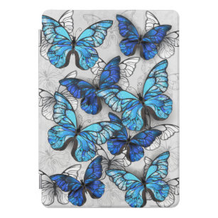Zusammensetzung der weißen und blauen Schmetterlin iPad Pro Cover