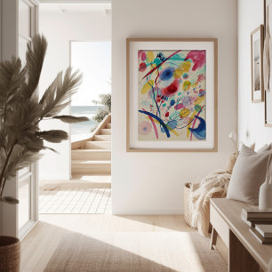Zusammensetzung in Rot-Grün-Gelb   Kandinsky Poster