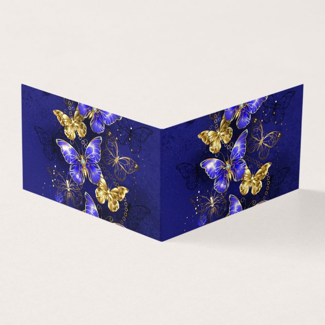 Zusammensetzung mit Sapphire-Schmetterlingen (Vorderseite)