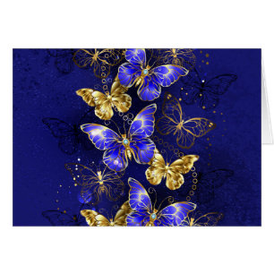 Zusammensetzung mit Sapphire-Schmetterlingen