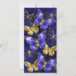 Zusammensetzung mit Sapphire-Schmetterlingen Ankündigung