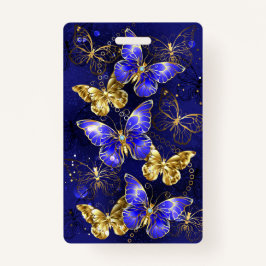 Zusammensetzung mit Sapphire-Schmetterlingen Ausweis