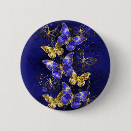 Zusammensetzung mit Sapphire-Schmetterlingen Button