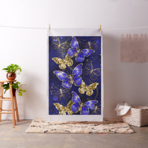 Zusammensetzung mit Sapphire-Schmetterlingen Stoff