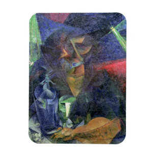 Zusammensetzung mit Zahl einer Frau, 1912 (Öl auf Magnet
