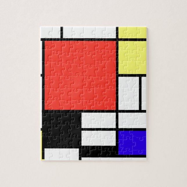 Zusammensetzung, Mondriaan Puzzle (Vertikal)