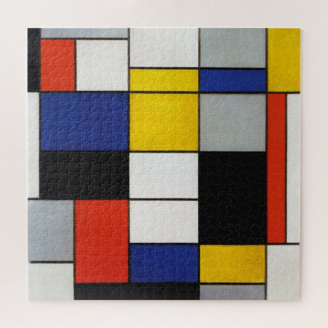 Zusammensetzung, Mondrian Puzzle (Horizontal)