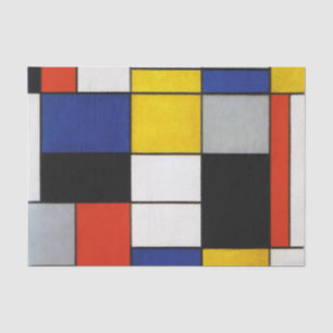 Zusammensetzung, Mondrian Seidenpapier