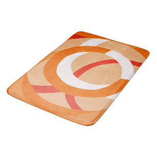 Zusammensetzung Nr. 43 - Orangefarbenes Monochrom Badematte