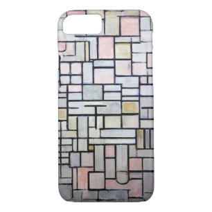 Zusammensetzung Rosa und Grau, Mondrian Case-Mate iPhone Hülle