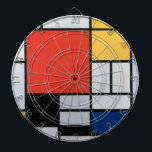 Zusammensetzung Rot, Gelb, Blau, Schwarz | Mondria Dartscheibe<br><div class="desc">Die Komposition mit Rot,  Gelb,  Blau und Schwarz ist ein Gemälde von Piet Mondriaan aus dem Jahr 1921.</div>