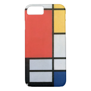 Zusammensetzung Rot, Gelb, Blau, Schwarz, Mondrian Case-Mate iPhone Hülle
