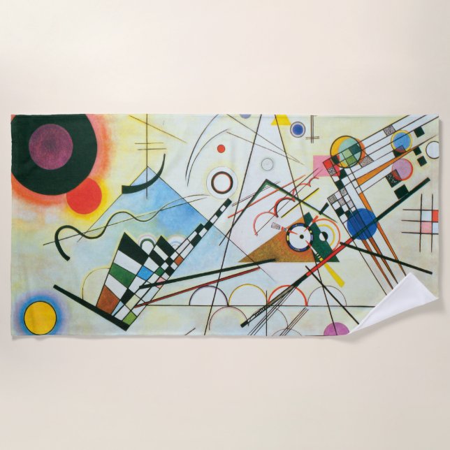 Zusammensetzung VIII durch Wassily Kandinsky Strandtuch (Vorderseite)