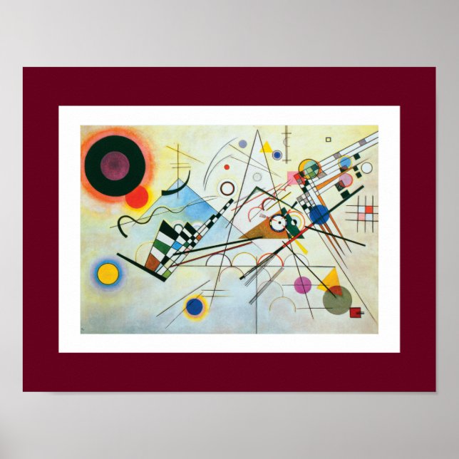 Zusammensetzung VIII von Wassily Kandinsky Poster (Vorne)