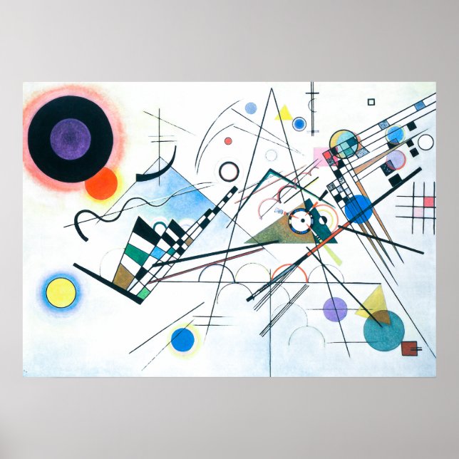 Zusammensetzung VIII von Wassily Kandinsky Poster (Vorne)