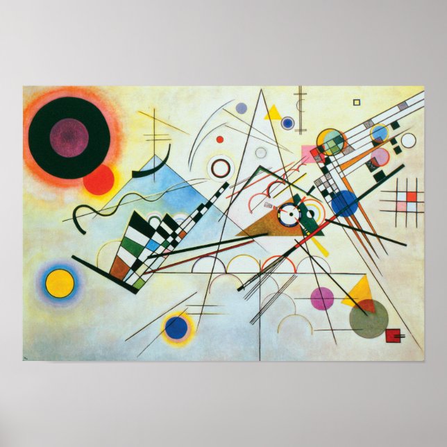 Zusammensetzung VIII von Wassily Kandinsky Poster (Vorne)