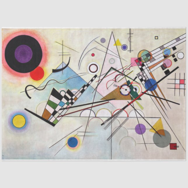 Zusammensetzung VIII, Wassily Kandinsky Seidenpapier (Vorderseite)