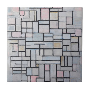 Zusammensetzung von Piet Mondrian Nr. IV 1914 Fliese