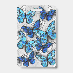 Zusammensetzung von White und Blue Butterflies Ausweis