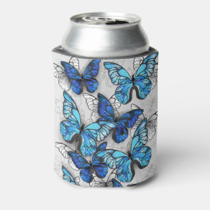 Zusammensetzung von White und Blue Butterflies Dosenkühler