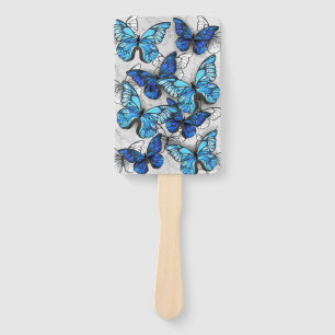 Zusammensetzung von White und Blue Butterflies Fächer