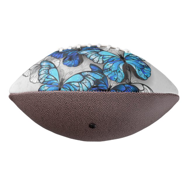 Zusammensetzung von White und Blue Butterflies Football (Gedreht 270)