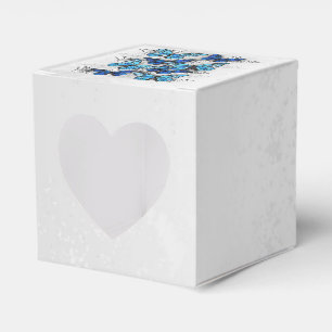 Zusammensetzung von White und Blue Butterflies Geschenkschachtel