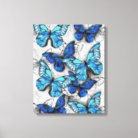 Zusammensetzung von White und Blue Butterflies