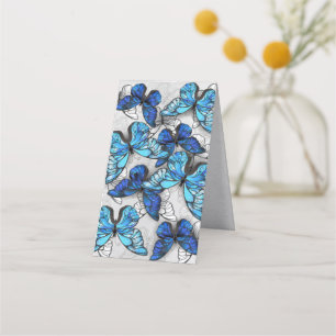 Zusammensetzung von White und Blue Butterflies Terminkarte