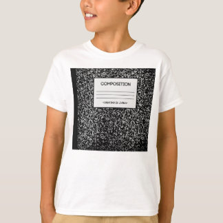 Zusammensetzungs-Notizbuch-Entwurf T-Shirt