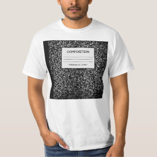 Zusammensetzungs-Notizbuch-Entwurf T-Shirt