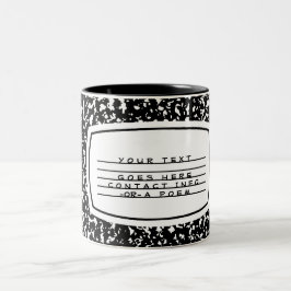 Zusammensetzungsbuch Zweifarbige Tasse