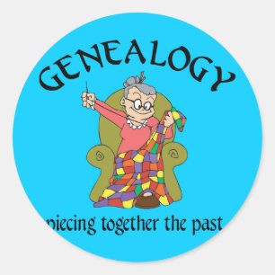 Zusammenstellung der Vergangenheit Runder Aufkleber