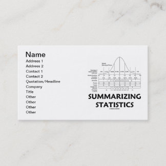 Zusammenstellung Statistiken Visitenkarte