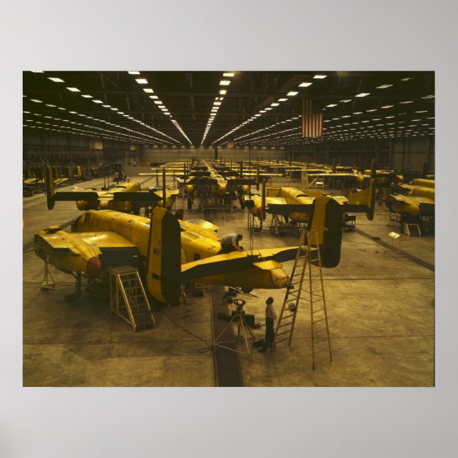 Zusammenstellung von B-25-Bombern Poster (Vorne)