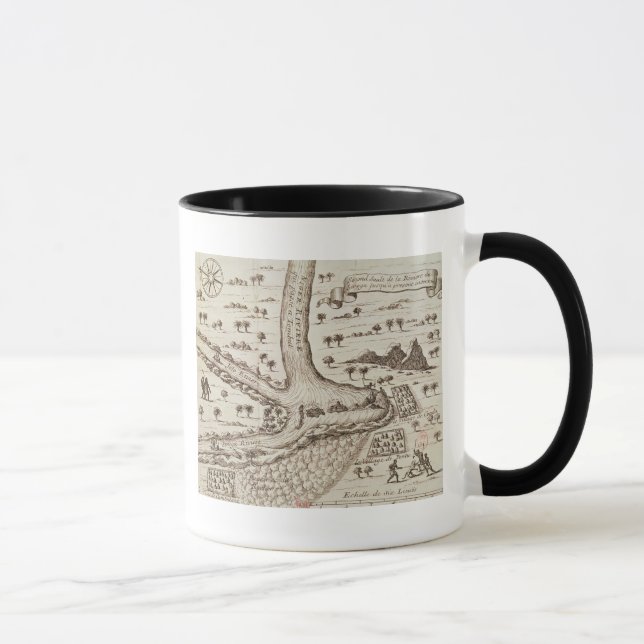 Zusammenströmen des Nigers Tasse (Rechts)
