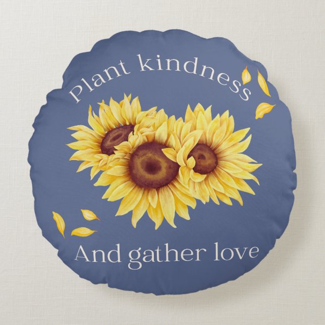 Zusammentragen Liebe Rundkissen Rundes Kissen (Vorderseite)