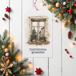 Zusammentreffen Rustikales Weihnachtsfest Geschenkanhänger