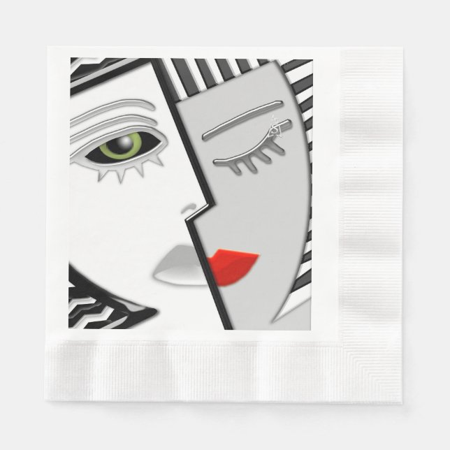 Zusammentreffen Serviette (Vorderseite)